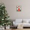 Stupell Industries Holiday Cattle with Holly Berries Floating Frame By Jo Taylor